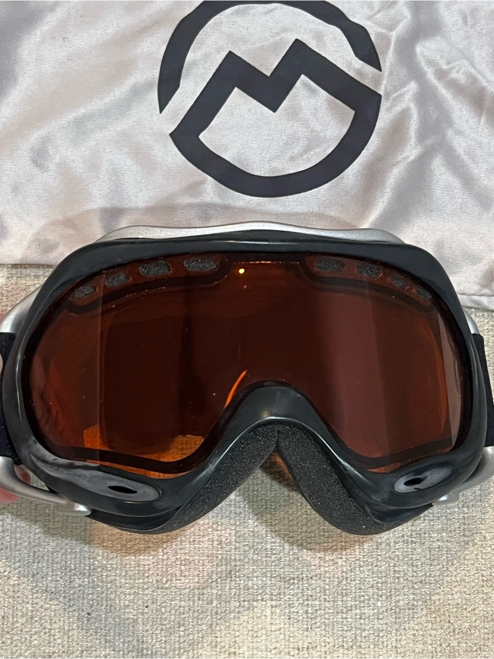 Magellan Unisex Snow Ski Anti Fog Goggles With Storage Bag